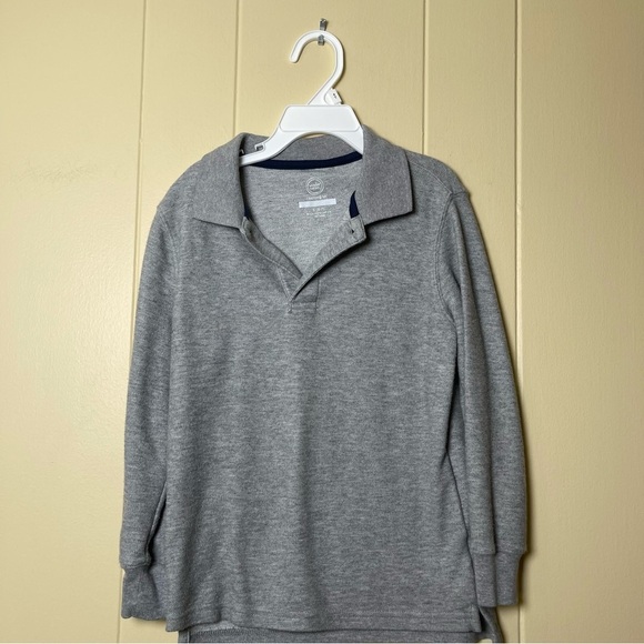 wonder nation Other - Wonder Nation Boys' School Uniform Long Sleeve Piqué Polo Shirt size S 6-7 Yrs